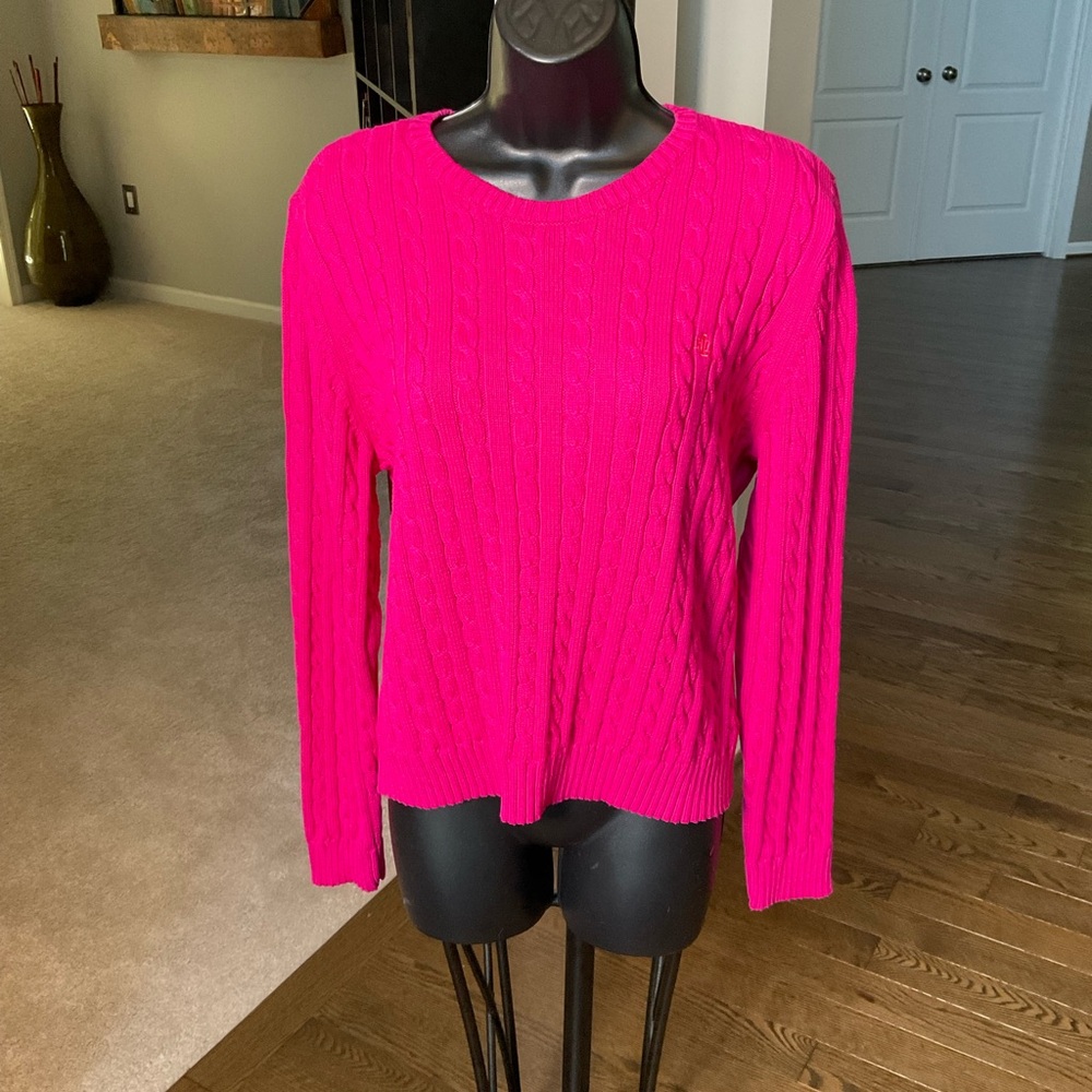 Women’s Cable Knit, Long Sleeve Sweater by Lauren, Ralph Lauren